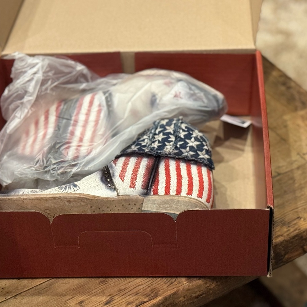 OLD GRINGO United Jorie Patriotic Eagle Ankle Boots YIPPEE KI YAY OLD GRINGO 5” - Picture 6 of 14